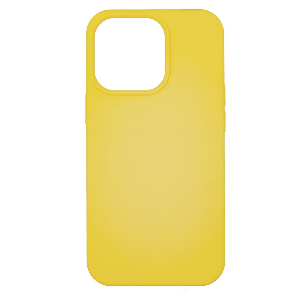Back panel cover Evelatus Apple Evelatus iPhone 13 Pro Premium Soft Touch Silicone Case Yellow