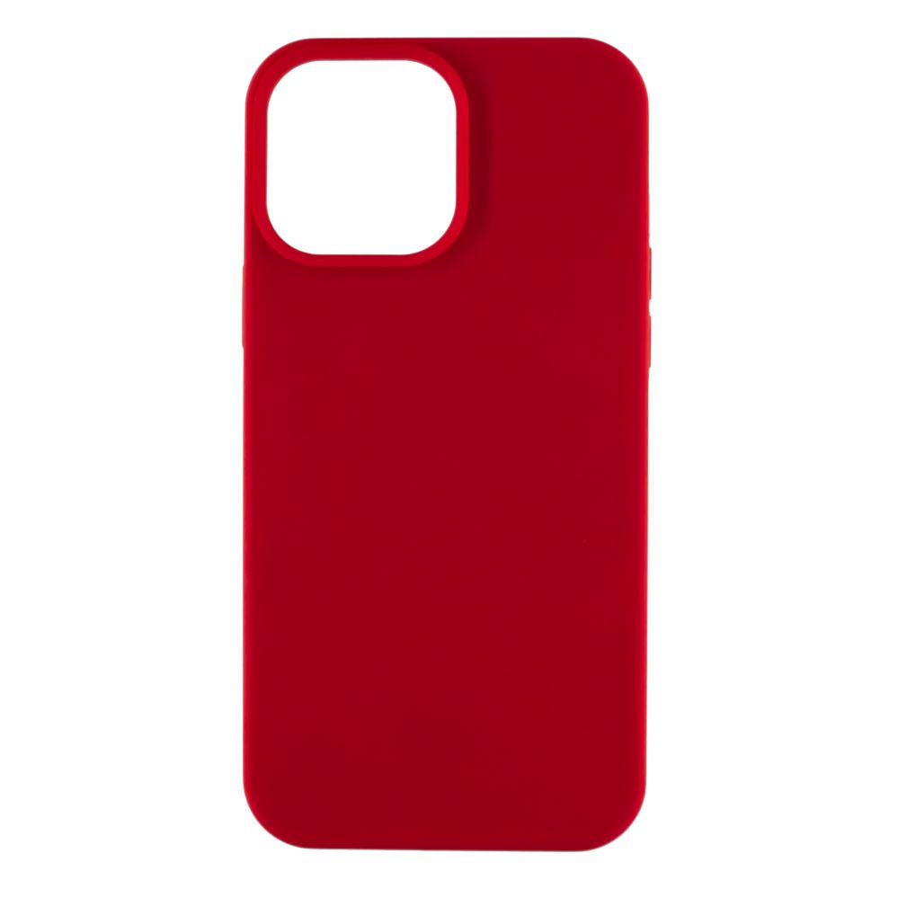 Back panel cover Evelatus Apple iPhone 13 Pro Max Premium Soft Touch Silicone Case Chinese red