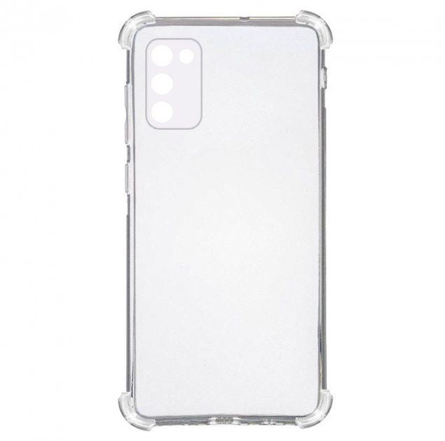 Back panel cover Evelatus Samsung Galaxy A03s TPU Military Shockproof Silicone Case TPU Transparent