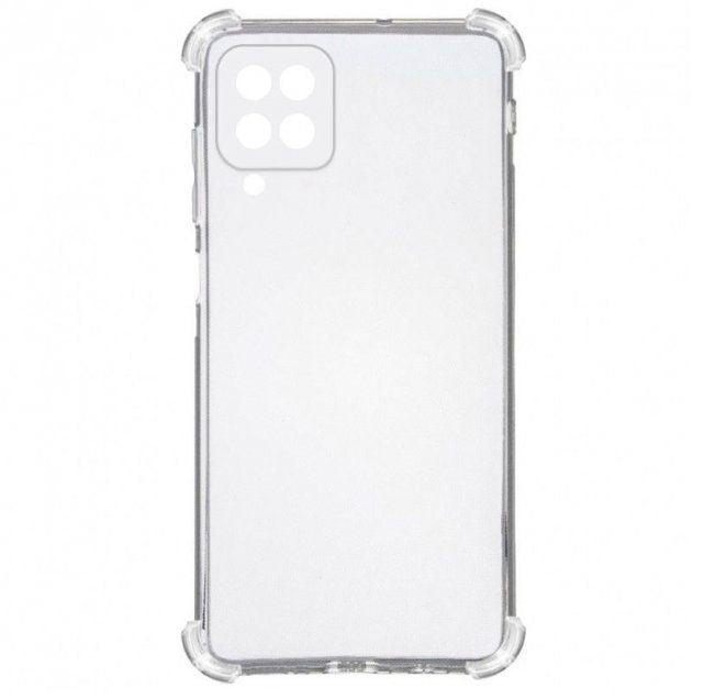 Back panel cover Evelatus Samsung Galaxy A22 4G Military Shockproof Silicone Case TPU Transparent