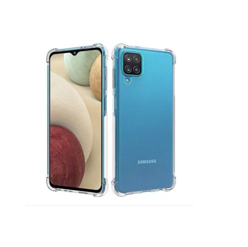 Back panel cover Evelatus Samsung Galaxy A22 5G Military Shockproof Silicone Case TPU Transparent
