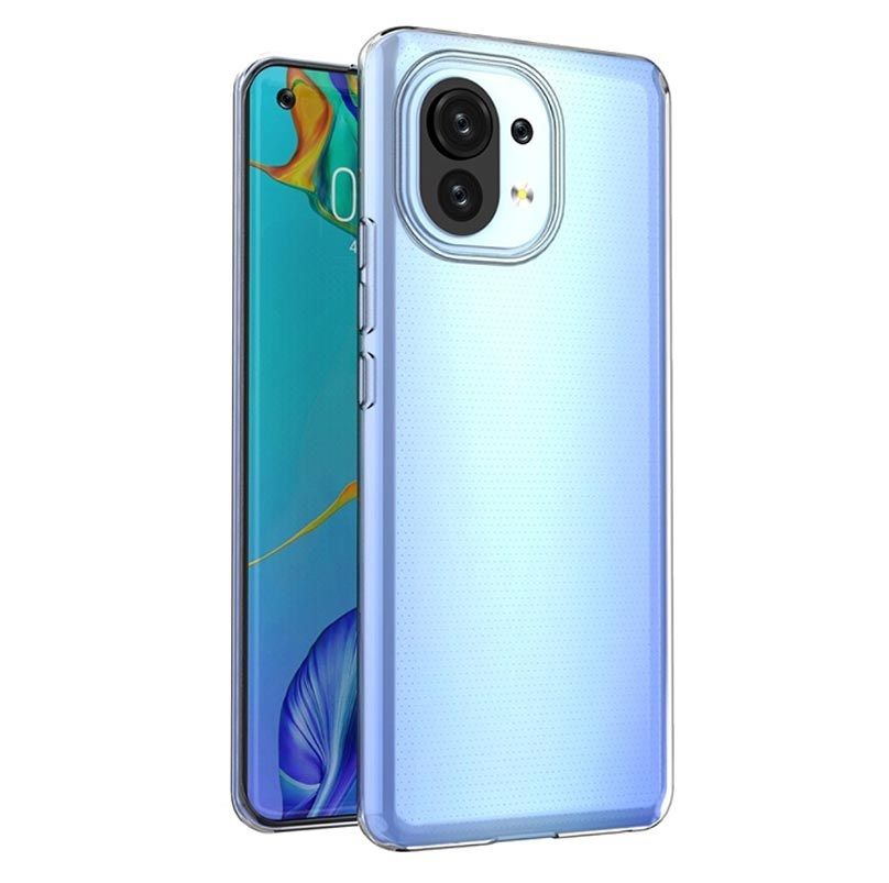 Back panel cover Evelatus Xiaomi Xiaomi Mi 11 Clear Silicone Case 1.5mm TPU Transparent