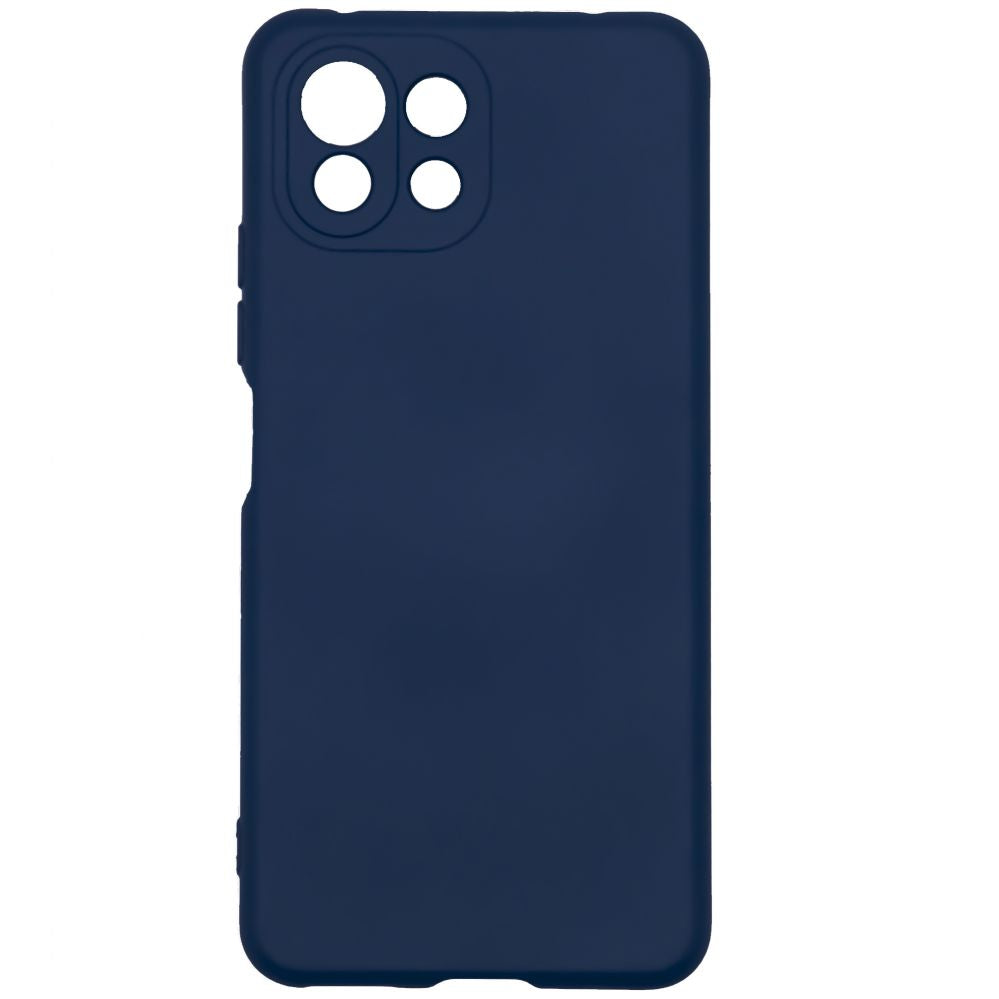 Back panel cover Evelatus Xiaomi Mi 11 Lite/11 Lite 5G/11 Lite 5G NE Nano Silicone Case Soft Touch TPU Navy Blue