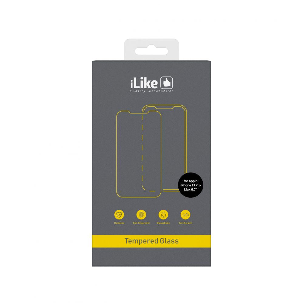 Protective glass iLike Apple Apple iPhone 13 Pro Max 6.7' 0.33 Flat Clear Glass