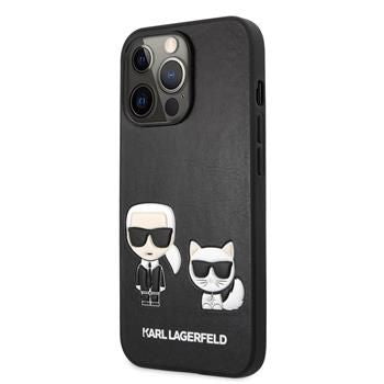 Back panel cover Karl Lagerfeld Apple iPhone 13 Pro Choupette PU Leather Case Black