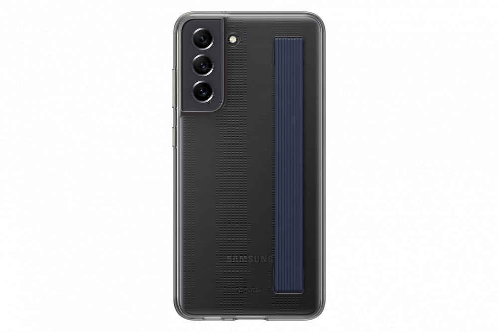 Back panel cover Samsung  Galaxy S21 FE Clear Strap Cover Case Dark Gray
