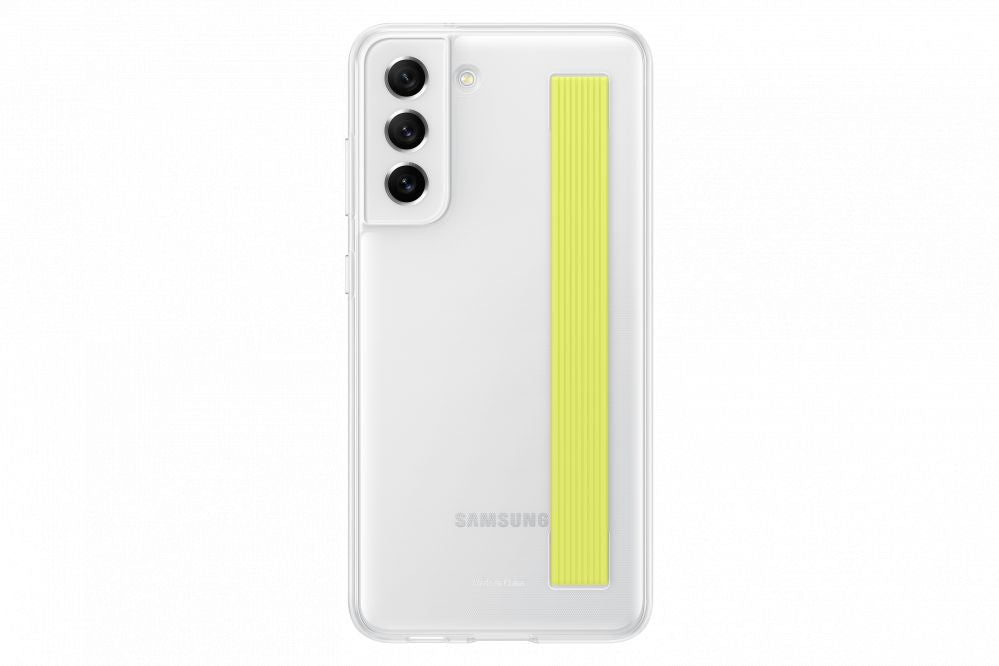Back panel cover Samsung  Galaxy S21 FE Clear Strap Cover Case White