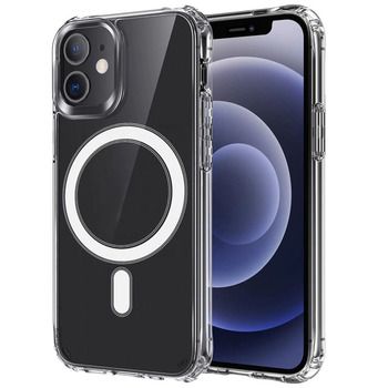 Back panel cover Tel Protect Apple iPhone 12 Pro Max MagSilicone Case Transparent
