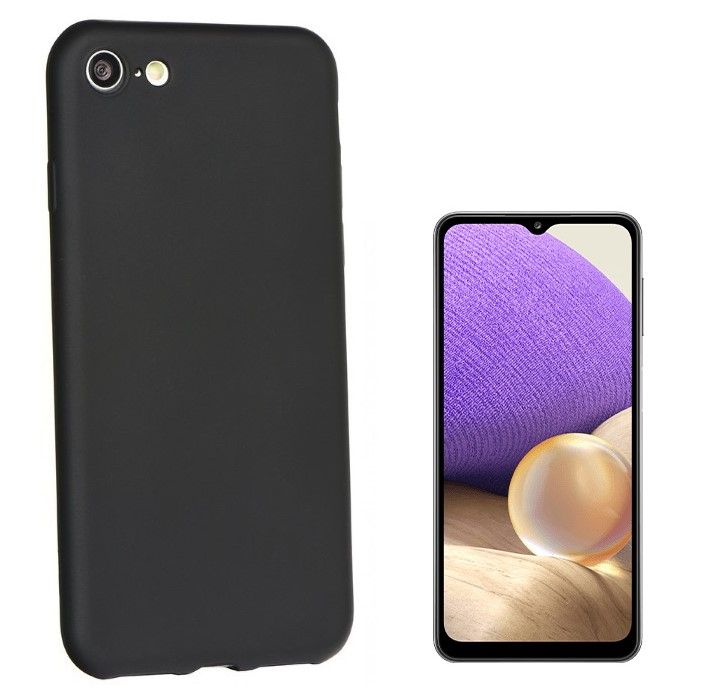 Back panel cover iLike Samsung Galaxy A32 (A326) 5G Soft silicone case Black