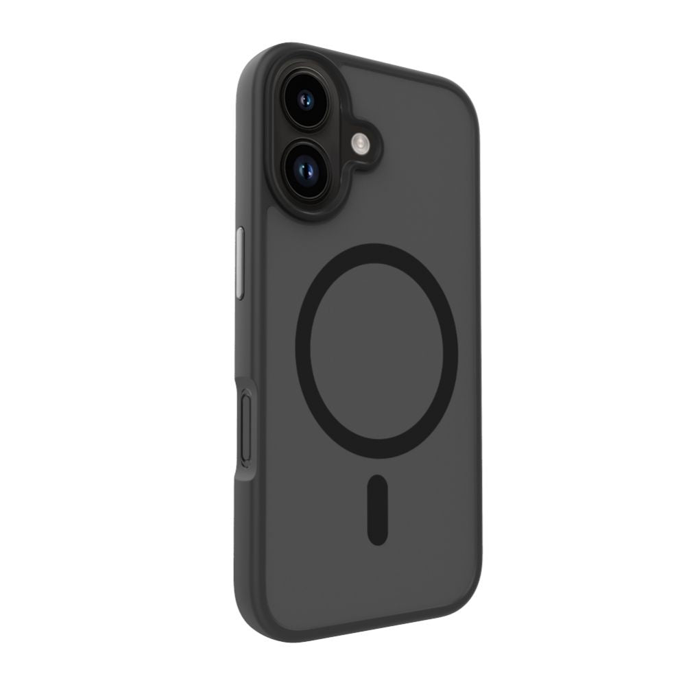 Back panel cover Evelatus Apple iPhone 16 Hybird Case With Magsafe PC+TPU Black