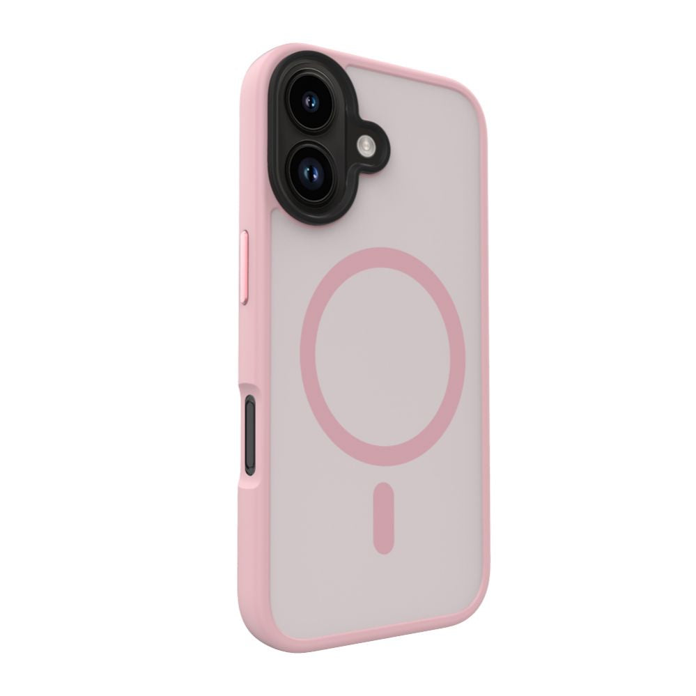Чехол на заднюю панель Evelatus Apple iPhone 16 Hybird Case With Magsafe PC+TPU Pink
