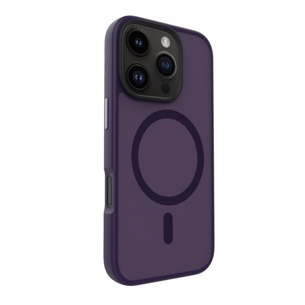 Чехол на заднюю панель Evelatus Apple iPhone 16 Pro Hybird Case With Magsafe PC+TPU Purple