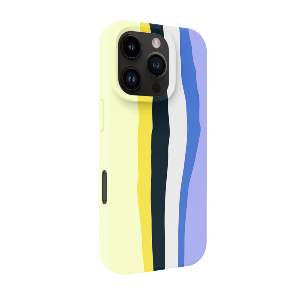 Чехол на заднюю панель Evelatus Apple iPhone 16 Pro Max Multi-Colored Silicone Case With MagSafe Ceramic White