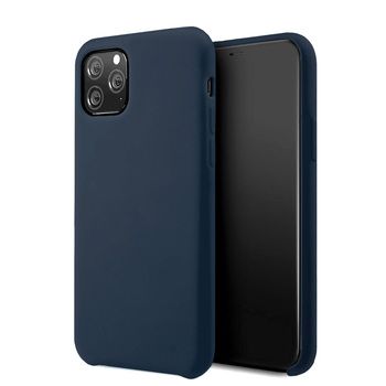 Back panel cover iLike Samsung S21 FE Silicone Lite Case Navy Blue