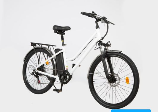 Electric bicycles iLike - Electric bike BK1, 36V, 10AH, 26 collas, 350W, 25Km/h, IP54 White