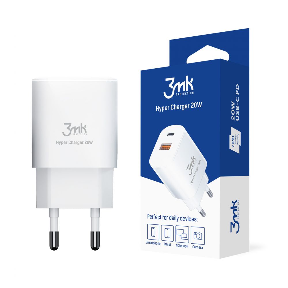 Adapter 3MK Universal Hyper Charger 20W White