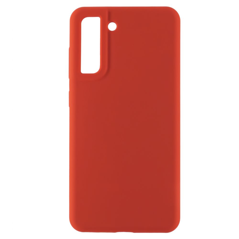 Back panel cover Evelatus Samsung Galaxy S21 FE Premium Soft Touch Silicone Case Chinese red