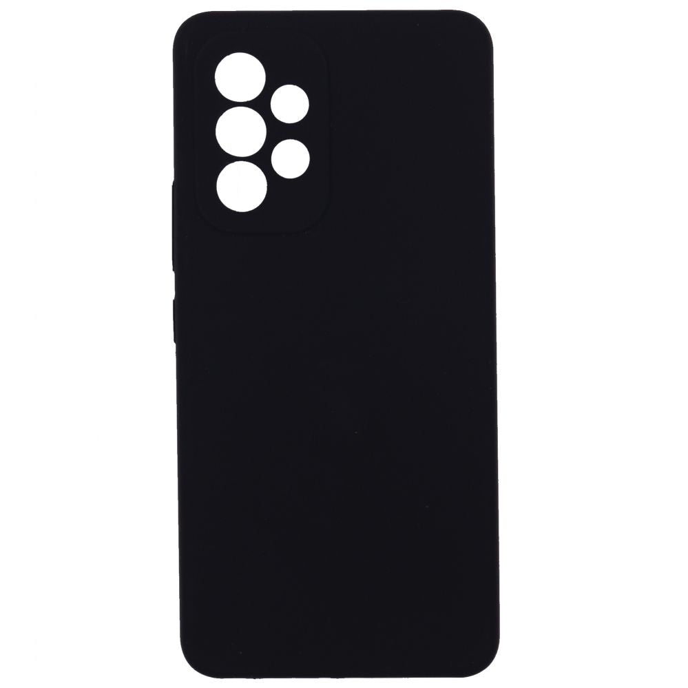 Back panel cover Evelatus Samsung Galaxy A53 5G Premium Soft Touch Silicone Case Black