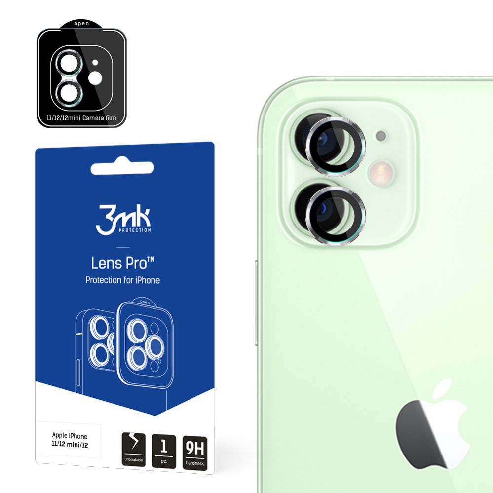 Защитное стекло 3MK Apple iPhone 11/12 mini/12 - Lens Protection Pro