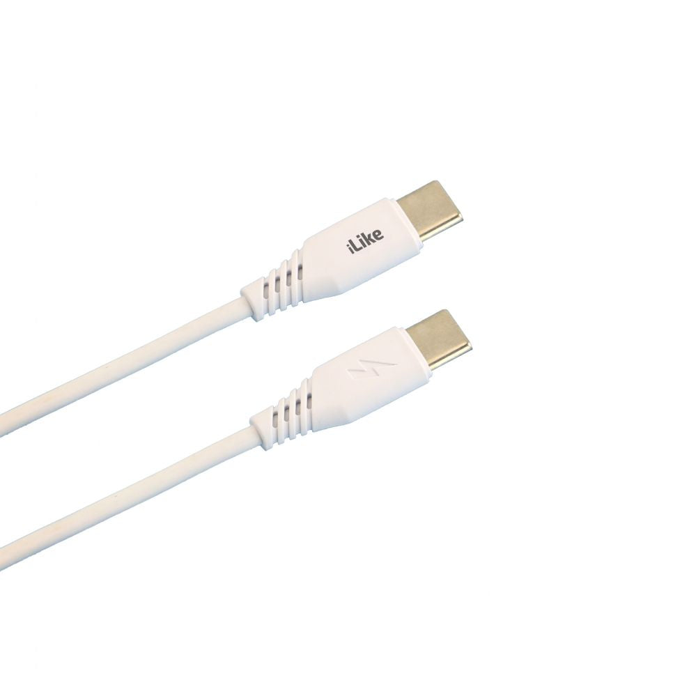Kaabel iLike  iLike Evelatus Charging Cable Type-C to Type-C CTT01 White