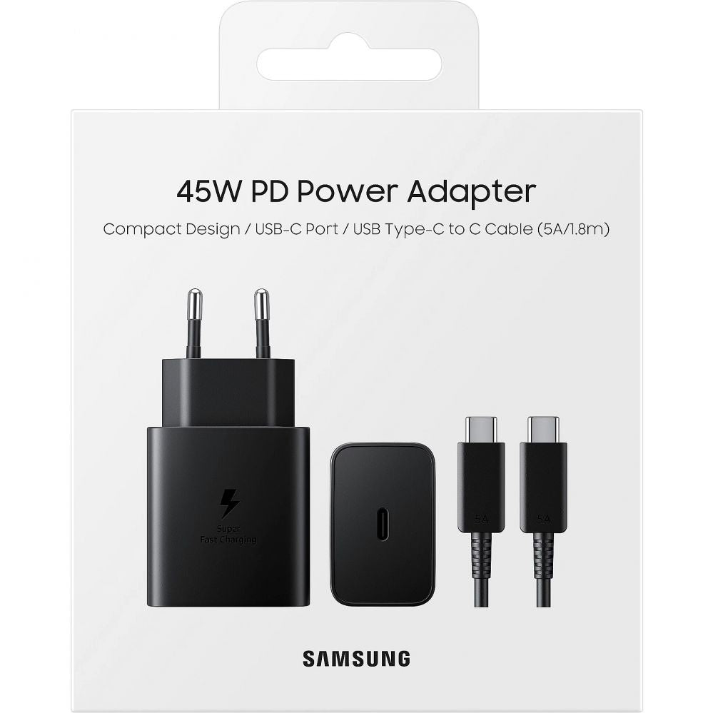 Адаптер Samsung  Samsung 45W Power Adapter incl. 5A Cable EP-T4510XBEGEU Black