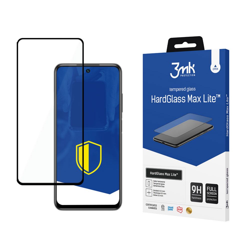Защитное стекло 3MK Xiaomi Redmi Note 10s/10 4G/Poco M5s Black -  HardGlass Max Lite