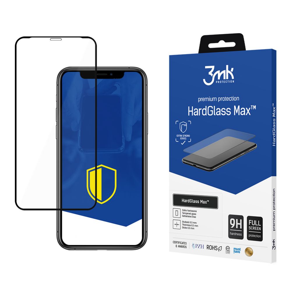 Защитное стекло 3MK Apple iPhone Xr/11 Black -  HardGlass Max