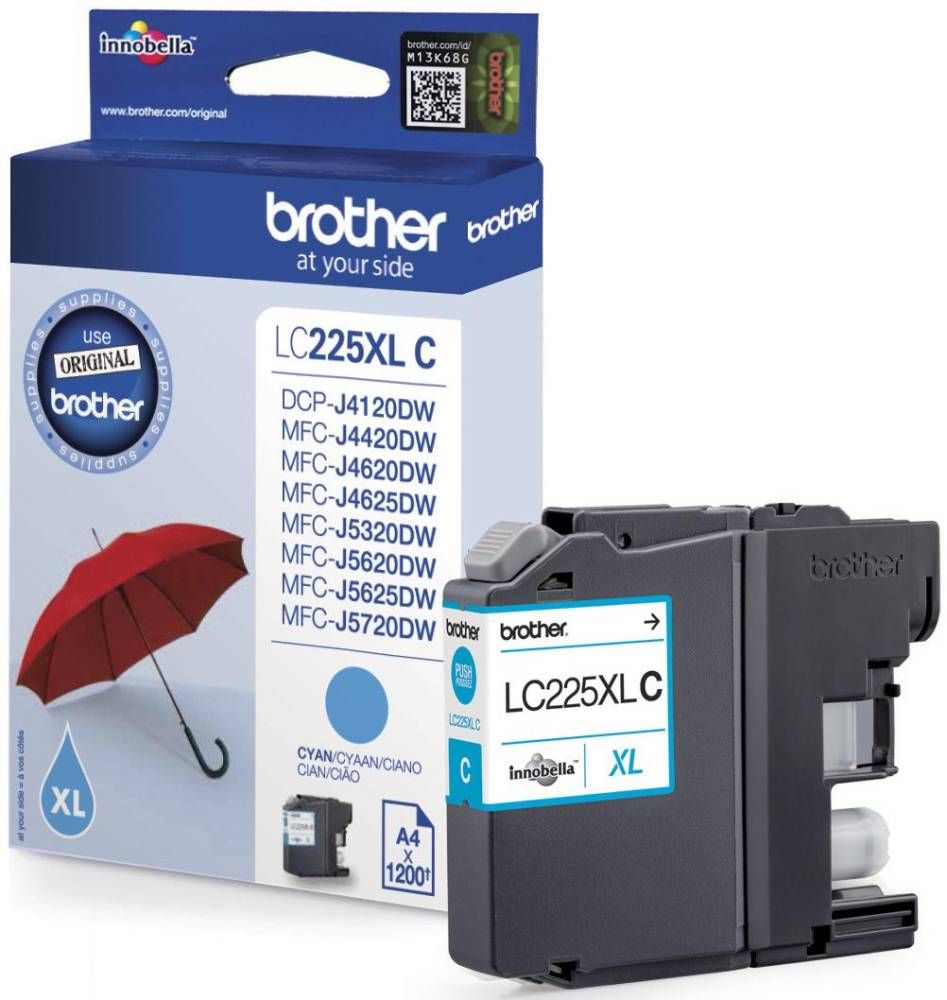 Аксессуары и расходные материалы Brother  LC-225XLC Ink Cartridge, Cyan