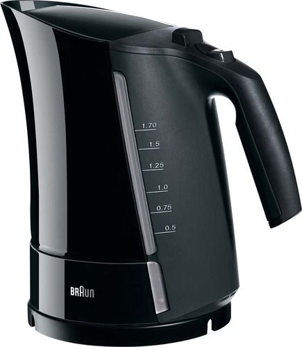 Чайник Braun  WK 300 Standard kettle, Plastic, Black, 2200 W, 360° rotational base, 1.7 L