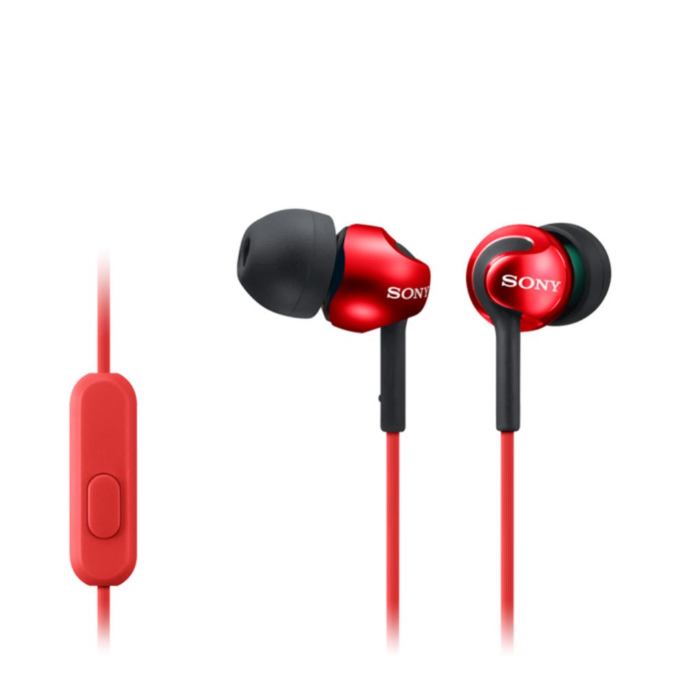 Wireless headphones Sony  In-ear Headphones EX series, Red  MDR-EX110AP In-ear, Red
