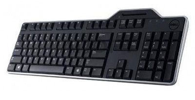 Компьютерная клавиатура Dell  KB-813 Smartcard keyboard, Wired, with smart card reader, RU, Black