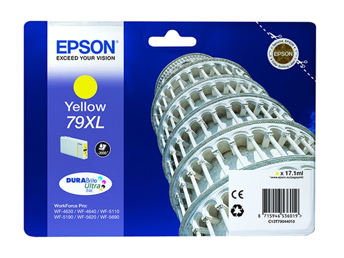 Tarvikud ja tarvikud EPSON  79XL C13T79044010 Inkjet cartridge, Yellow