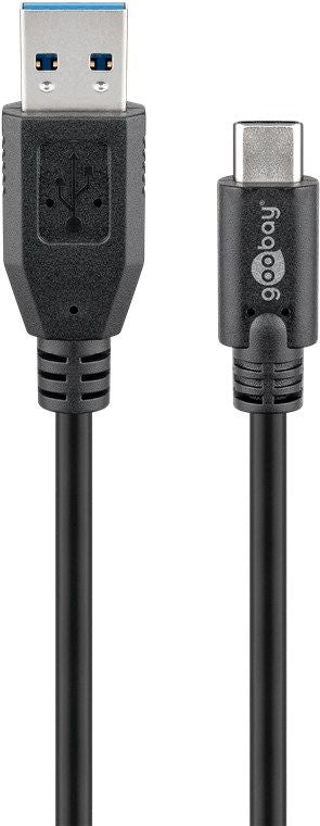 Kaabel Goobay  Sync & Charge Super Speed 73141 3 m, Black, USB 3.0 type A (male), USB -C