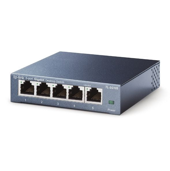 Сервер - Прочие аксессуары TP-Link  Switch TL-SG105 Unmanaged, Desktop, 1 Gbps (RJ-45) ports quantity 5, Power supply type External