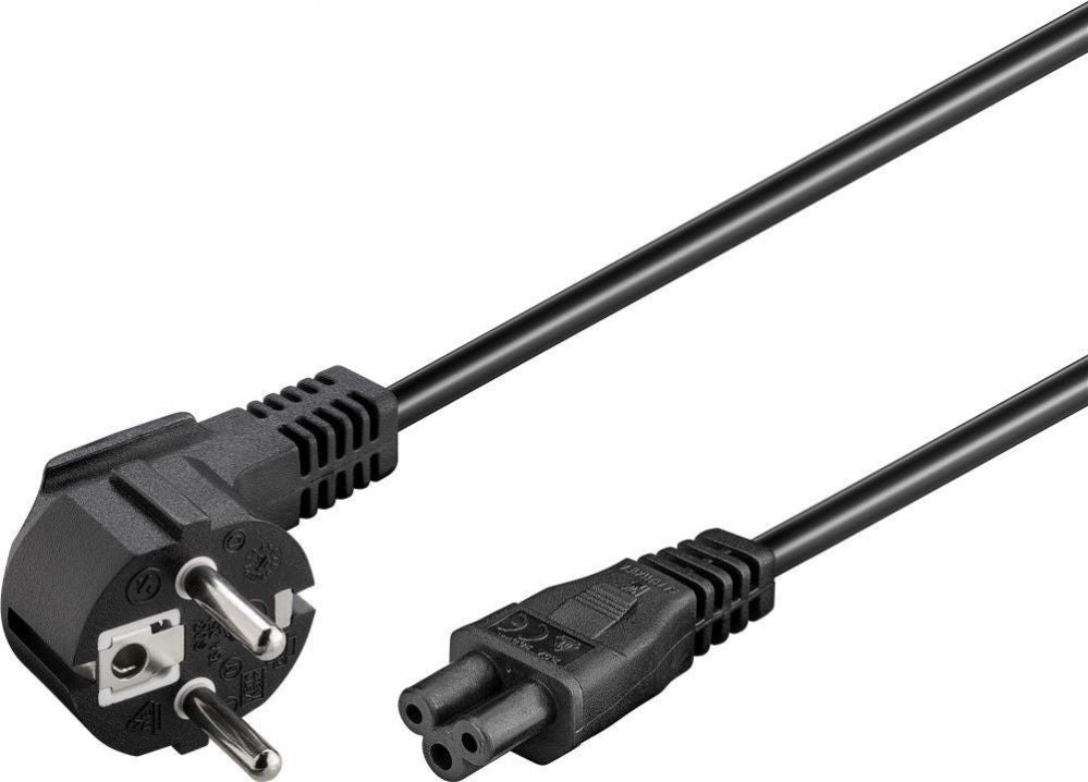Кабель Goobay  Power supply cord (CEE/7/7 to mickey), angled 68004 1.8 m, Black