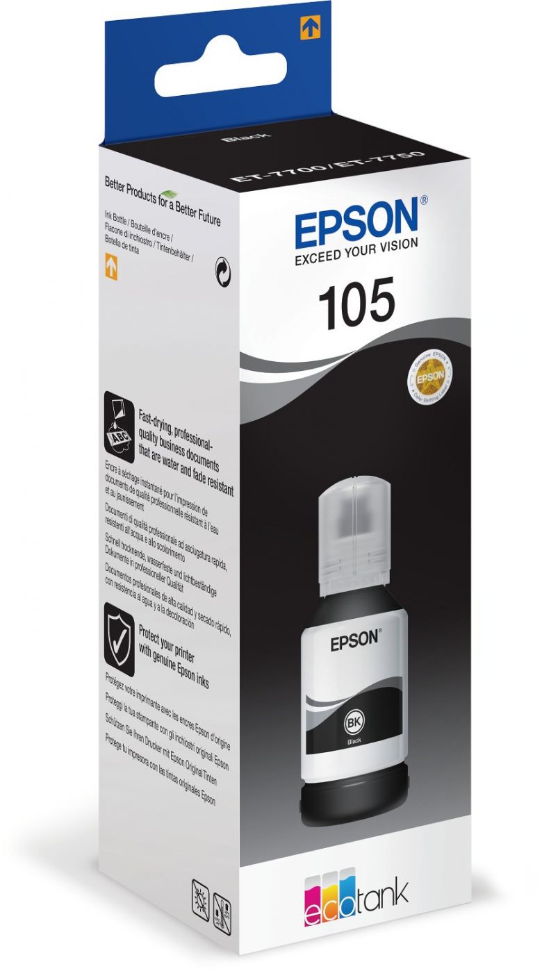 Printer accessories EPSON  Ecotank 105 Ink Bottle, Black