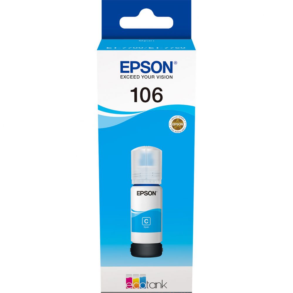Tarvikud ja tarvikud EPSON  Ecotank 106 Ink Bottle, Cyan