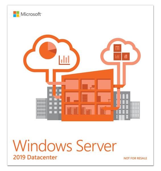 Программное обеспечение Microsoft  Windows Server 2019 Datacenter - 64-bit P71-09023 DVD-ROM,  16 cores, Licence, EN