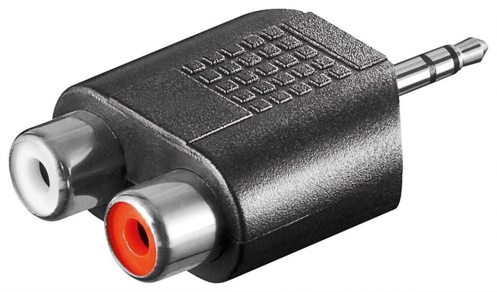 Muu arvutitarvik Goobay  RCA adapter AUX jack 3.5 mm male to 2 stereo female 11604