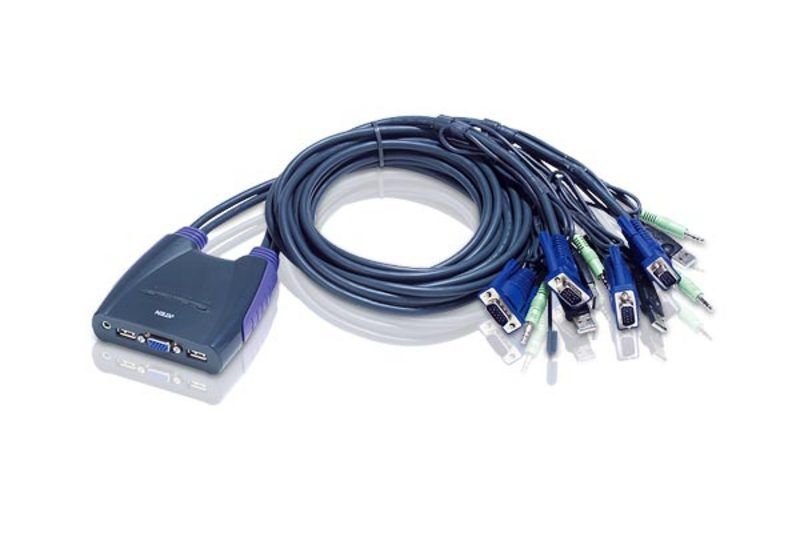 Server – muud tarvikud Aten  4-Port USB VGA/Audio Cable KVM Switch