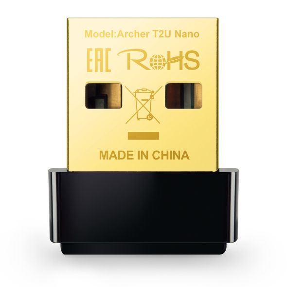 Kaabel TP-Link  Dual Band USB 2.0 Adapter Archer T2U Nano 2.4GHz/5GHz, 802.11ac, 200+433 Mbps