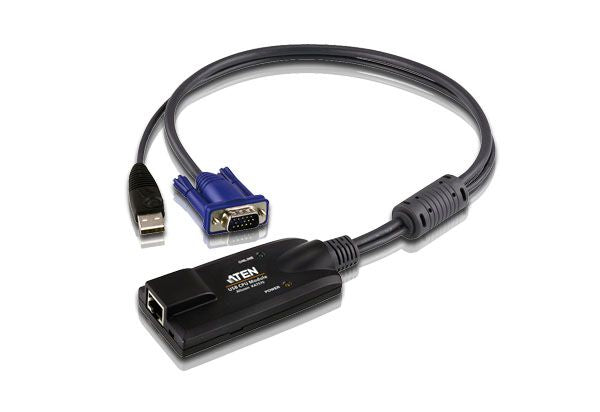 Сервер - Прочие аксессуары Aten  USB VGA KVM Adapter 1 x RJ-45 Female, 1 x USB Male, 1 x HDB-15 Male
