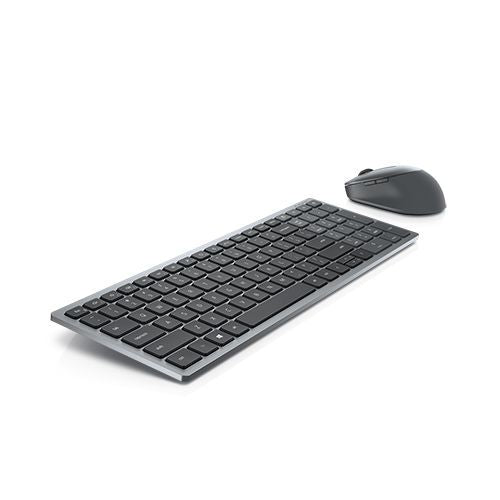 Arvuti klaviatuur Dell  Keyboard and Mouse KM7120W Keyboard and Mouse Set, Wireless, Batteries included, RU, Titan Gray