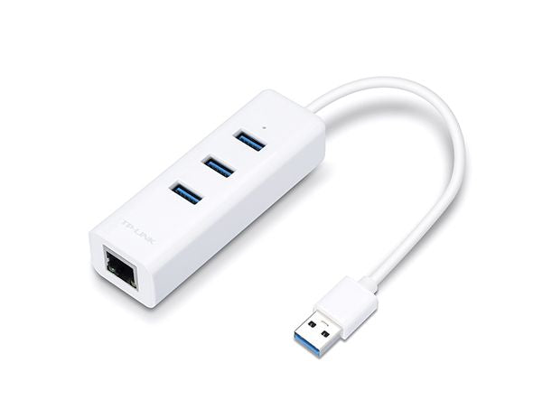 Muu arvutitarvik TP-Link  USB 3.0 3-Port Hub & Gigabit Ethernet Adapter 2 in 1 USB Adapter UE330