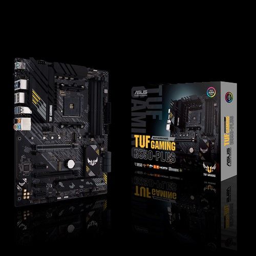 Материнская плата для процессоров Intel Asus  TUF GAMING B550-PLUS Memory slots 4, Processor family AMD, ATX, DDR4, Processor socket AM4, Chipset AMD B