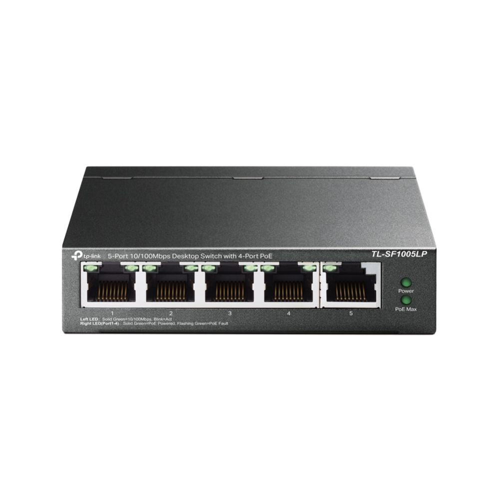 Сервер - Прочие аксессуары TP-Link  Switch TL-SF1005LP Unmanaged, Desktop, 10/100 Mbps (RJ-45) ports quantity 5, PoE ports quantity 4, Power supply type External