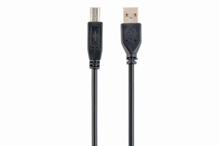 Back panel cover Gembird  Cable USB2 AM-BM 1 m, Black, USB B, USB A
