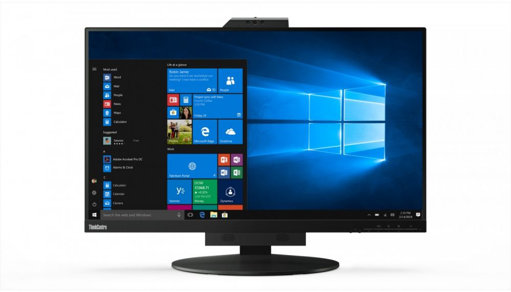 Monitorid Lenovo  Monitor ThinkCentre Tiny In One 27 27 ", IPS, QHD, 2560 x 1440, 16:9, 14 ms, 350 cd/m², Black