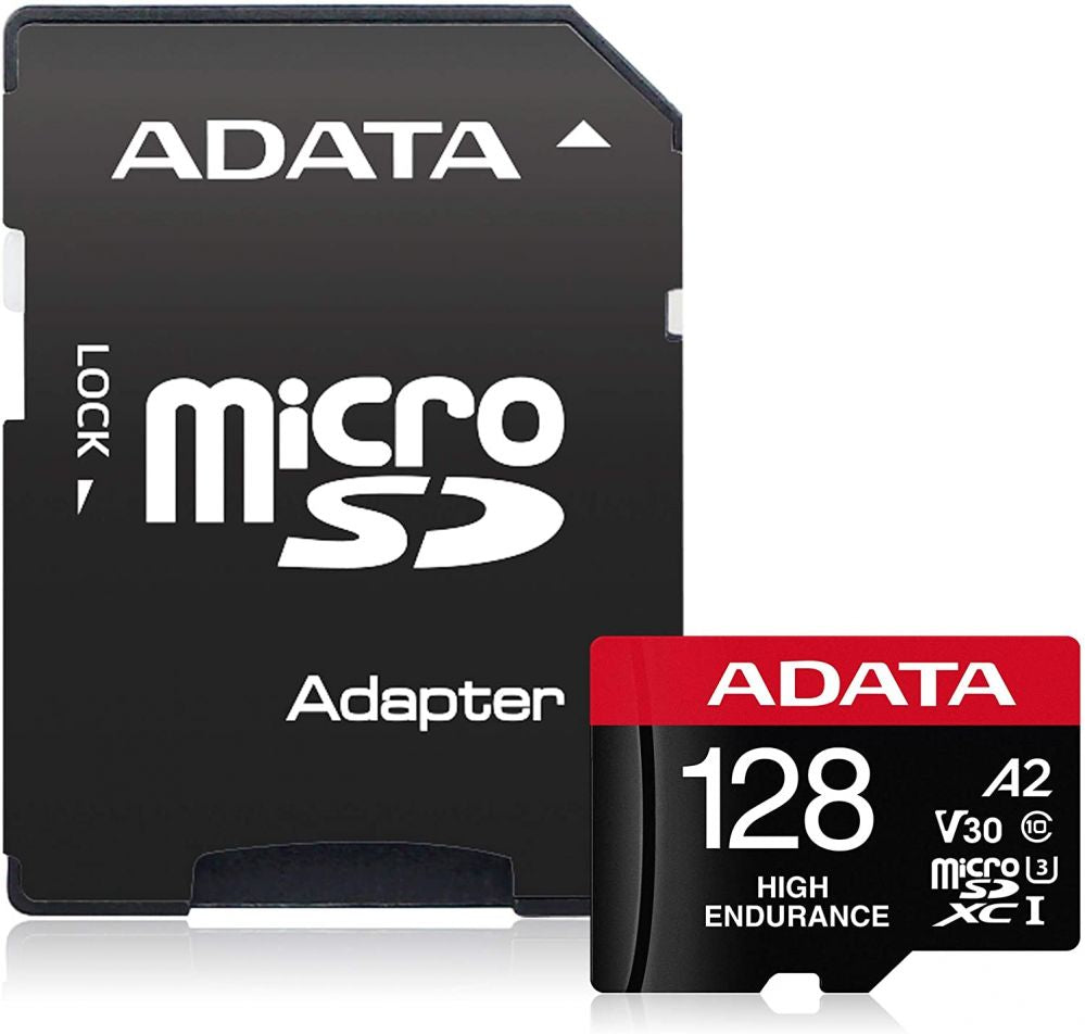 Memory cards ADATA AUSDX128GUI3V30SHA2-RA1 Memory Card 128 GB, MicroSDXC, Class 10, Adapter, 80 MB/s, 100 MB/s