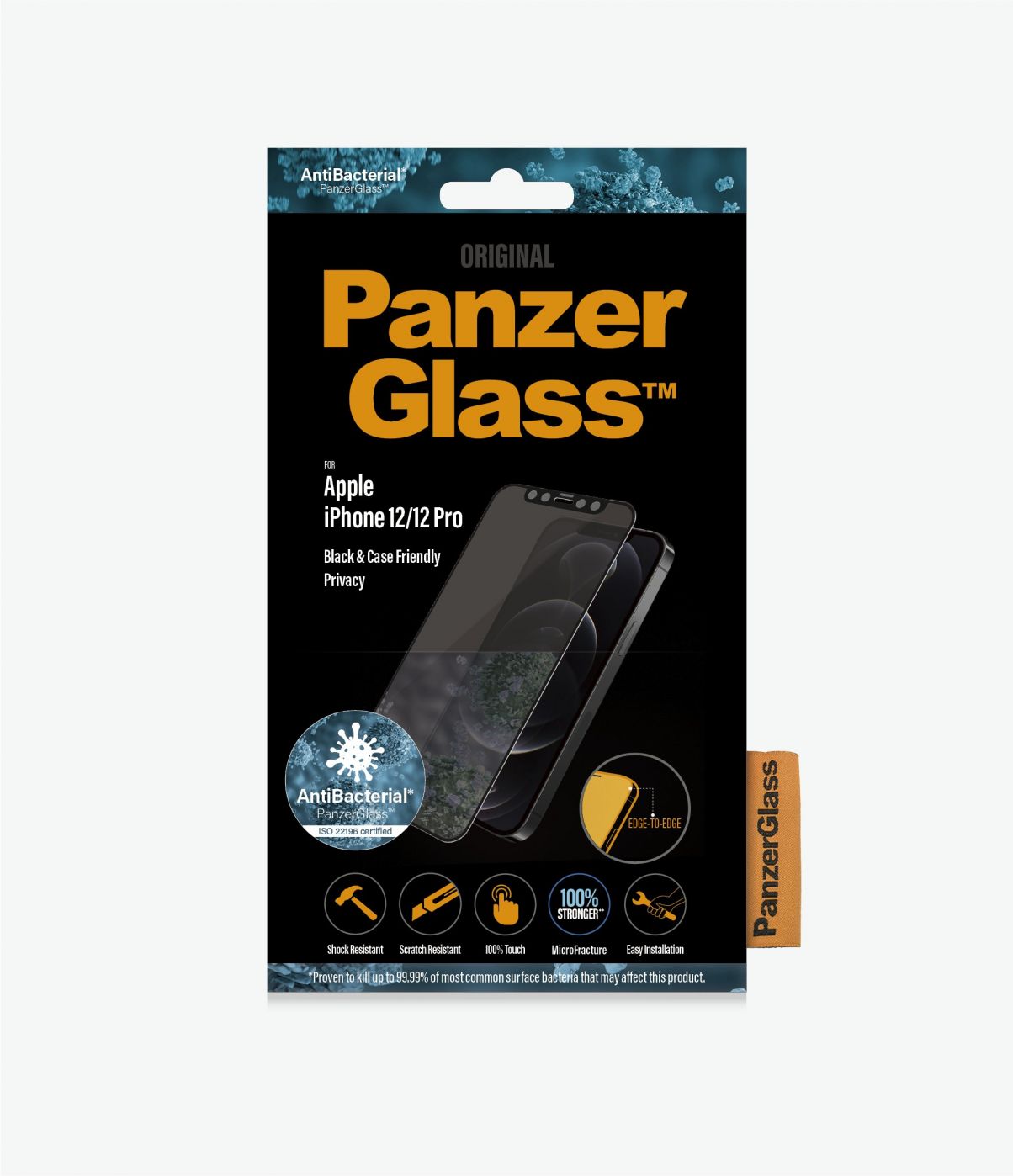 Tagakaaned PanzerGlass  For iPhone 12/12 Pro, Glass, Black, Privacy glass, 6.1 "
